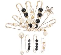 SUPVOX Spilla di Sicurezza Perla 11 Pezzi, Clip Ferma Cintura per Pantaloni e Abiti, Stringivita in Lega Resistente per Donna, Accessori Moda per Regolare la Vita e Valorizzare lo Stile