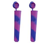 SUPVOX Stampi per Ghiaccioli in Silicone 2 Pezzi, Stampi Fai da Te Morbidi e Resistenti, con Stecco per Gelato Fatto in Casa, Facili da Pulire per Preparazioni Estive
