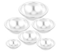 SUPVOX Stampo Multifunzione per Bombe da Bagno e Torte Fai da Te in Lega di Alluminio, Set da 6 Pezzi Forme Sferiche di Diverse Dimensioni, Utensile da Cucina Riutilizzabile e Facile