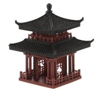 SUPVOX Statua Pagoda in Miniatura per Acquario e Giardino, Gazebo in Arenaria Resistente 5x4x4 Cm, Decorazione Feng Shui per Interni, Ornamenti Asiatici e Micro Paesaggi Bonsai