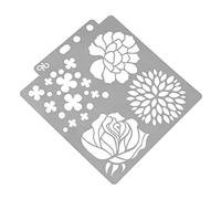 SUPVOX Stencil di Pittura di Fiori Stencil da Parete Cartolina DIY Pittura per Scrapbooking Fai da Te