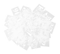 SUPVOX Stencil Lettere e Numeri Grandi in Plastica A5, Set 40 Pezzi Riutilizzabili per Pittura su Tessuto, Legno e Pareti, Stencil Calligrafici per Graffiti Fai da Te su Abbigliamento