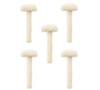 SUPVOX Strumenti per Stampa Artistica 5 Pezzi Funghi in Legno Rullo per Sfregamento Inchiostro Set per Stampa Artigianale Manico Ergonomico e Disegno Creativo