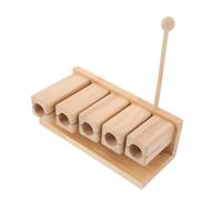 SUPVOX Strumento Percussione Forma Ergonomica in Legno Incluso Martelletto con Design Pentatonico a Cinque Toni Leggero, per Lezioni di Musica e Meditazione
