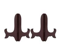 SUPVOX Supporti per Piatti in Legno 2 Pezzi 5 Pollici Base Stabile per Esposizione e Decorazione in Sala da Pranzo, Porta Cornici e Cavalletti per Espositori Artigianali Adatti a Foto