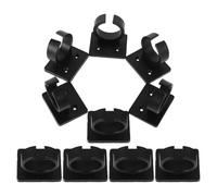SUPVOX Supporto a Parete per Microfono senza Fili, Clip Quadrata per Microfono Karaoke, 10 Pz, in Plastica, Design Elegante e Semplice
