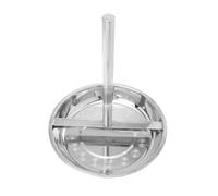 SUPVOX Supporto per Barbecue da Esterno in Acciaio 22 Cm Piatto Raccogli Succo Staccabile, Griglia per Pollo da Campeggio Resistente e Facile da Pulire