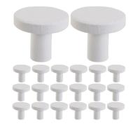 SUPVOX Supporto per base in ceramica per coralli da 25 pezzi: supporto per frammenti di corallo per acquario per la riproduzione - base di per acquario marino, tappi in ceramica per esposizione