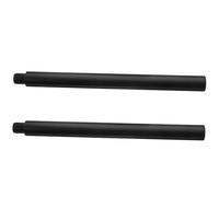 SUPVOX Supporto per Diffusori 2 Pezzi in Metallo Nero Design a Tubo Dritto e Dentatura Inversa, Bastone Estensibile 23,5cm per Montaggio Subwoofer Professionale