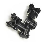 SUPVOX Supporto per Ombrellone e Sedia da Pesca Morsetto Rapido, Connettore in Plastica Nera Antiscivolo per Patio, Passeggino e Deambulatore, Diametro Tubo 12-28 Mm, Facile Installazione