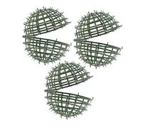 SUPVOX Supporto per Palline di Fiori Artificiali 15 CM, Set 3 Pezzi Porta-Topiaria in Plastica Resistente per Decorazioni Matrimonio, Giardino e Casa, Cornice per Arte Topiaria Verde