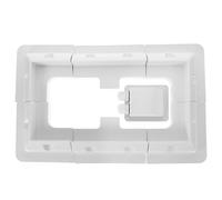 SUPVOX Supporto per Pannello Solare Scanalatura Antiscivolo, Kit di Montaggio Bianco 7 Pezzi per Camper e Rimorchi, Staffe Resistenti per Installazione su Superfici Piane e Protezione