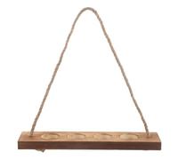 SUPVOX Supporto per Piante Idroponiche in Legno Fiale a Forma di Provetta, Design Creativo e Rustico, Salvaspazio per Librerie e Spazi di Lavoro