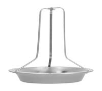 SUPVOX Supporto per Pollo in Acciaio Inossidabile Portatile, Graticola Stabile per Barbecue All'aperto, per Campeggio e Grigliate Estive