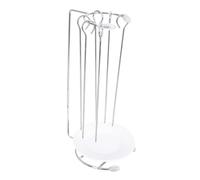 SUPVOX Supporto per Spiedini Barbecue in Acciaio Resistente con Spiedini e Piatto Gocciolatoio per Arrosticini e Kebab Facile da Pulire e Trasportare Accessorio Bbq Professionale
