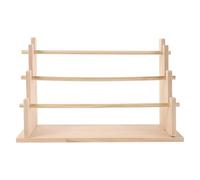 SUPVOX Supporto Porta Nastro in Legno Multistrato a 3 Livelli, Organizer per Stoccaggio Bobine, Espositore Porta Nastro Washi per Artigianato, Fioristi e Confezionamento Regalo