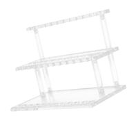 SUPVOX Supporto Portapenne in Acrilico Trasparente Multifunzionale, Organizer per Posate e Utensili da Cucina, Espositore da Scrivania Resistente 24 Slot per Penne, Matite e Accessori