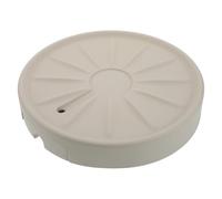 SUPVOX Supporto Portavasi con Ruote Girevoli 360° in Plastica Beige 28 Cm - Base Mobile per Piante da Interno ed Esterno con Vassoio Raccogli Acqua, Carrello per Vasi Grandi e Pesanti