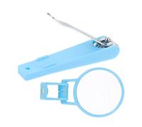 SUPVOX Tagliaunghie in Acciaio Al Carbonio 2 Pezzi Con Lente D'ingrandimento Regolabile Per Pedicure Domestica e Professionale, Lame Ultra Affilate e Design Ergonomico Per Mani e Piedi