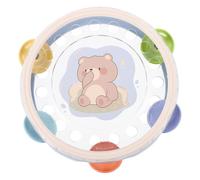SUPVOX Tamburello Musicale per Ergonomica Stimola lo Sviluppo Intelligenza e Senso del Ritmo Tamburello Giocattolo Educativo per Ragazzo e Design Adorabile e Resistente per Sonori