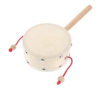 SUPVOX Tamburo A Forma Di Scimmia Cinese Tamburo A Sonagli In Legno Di Pelle Di Pecora Da 4 Pollici - Giocattolo Per - Strumento A Percussione Orff Per La Prima Infanzia