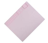 SUPVOX Tappetino Artistico in Silicone Riutilizzabile 50X40 CM per Pittura e Disegno Tappetino da Lavoro Antiscivolo per attività Creative Pulizia Facile e Protezione Scrivania