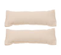 SUPVOX Tappetino per Gomiti e Polso in Cotone 100% Bianco Crema 13X5 CM Set da 2 Supporto Ergonomico Antiscivolo per Scrivania Computer da Ufficio Cuscinetto Compatto per Alleviare