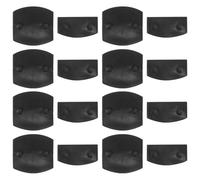 SUPVOX Tappi Terminali per Doghe del Letto 48 Pezzi in Plastica Neri, Supporti di Ricambio per Divano Letto, Coperture Centrali Compatibili Letti Singoli e Matrimoniali per Uso Domestico