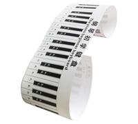 SUPVOX Tastiera Piano Adesiva per Principianti Guida Pratica per Imparare Note e Scale PVC per Pianoforti ed E-piano Facile da Applicare e Rimuovere