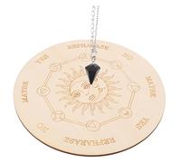 SUPVOX Tavola Pendolo in Legno per Altare Kit Divinazione per Rabdomanzia Parole Come Sì No Forse Design e Grazioso e Facile da Trasportare