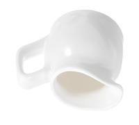 SUPVOX Tazza in Ceramica Bianca con Manico da 100 Ml, Versatore per Latte e Salsa, Brocca per Panna per Caffè e Cucina Professionale, Adatta per Ristoranti e Bar