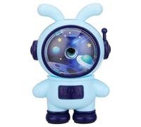 SUPVOX Temperamatite per Regolabile a Tema Coniglio Spaziale Blu, Piccolo Temperamatite Manuale per Matite Colorate e Eyeliner, Accessorio Scuola Portatile per Attività Creative