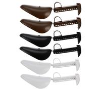 SUPVOX Tendiscarpe Regolabile Uomo in Plastica Nero 3 Paia, Supporto Forma Scarpe da Uomo Resistente e Versatile per Conservazione e Mantenimento Quotidiano