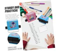 SUPVOX Timbro Rotante Matematica per Calcoli di Addizione e Sottrazione Stampo Portatile in Plastica Resistente per Esercizi Scolastici e Apprendimento Pratico