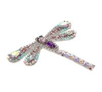 SUPVOX Toppa da Stirare con Pietre Decorative Libellula 8.3x9.8 Cm, Applique Decorativa per Abbigliamento e Scarpe, Accessorio Fai da Te per Vestiti e Borse, Adatta per Abiti da Sposa