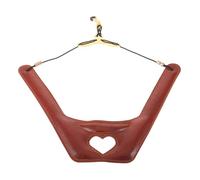 SUPVOX Tracolla per Sassofono con Doppia Spalla Regolabile Marrone in Pu e Poliestere con Supporto Ergonomico e Design a Cuore Traforato per Esibizioni All'aperto