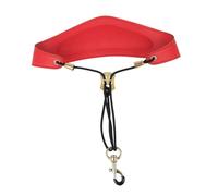 SUPVOX Tracolla Sax Imbottita in Pelle Rossa con Gancio Girevole Supporto Confortevole per Alleviare Pressione al Collo Accessorio Resistente e Pratico per Saxofono