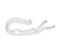 SUPVOX Tracolle a Catena in Acrilico Tracolle a Tracolla in Plastica Catena a Tracolla per Borsa Fai da Te per Riparare 120 Cm (Bianco)