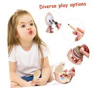 SUPVOX Trucco Legno per Bambine Kit Makeup e Creatività Valigetta Trucco con Accessori per Ruolo e Sviluppo Immaginativo Regalo Bambina