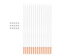 SUPVOX Ugelli e Aghi per Aerografo Accessori Ricambi 0,2mm Set 10 Pezzi in Acciaio Inossidabile Precisione Argento Colore Casuale per Hobby e Professionisti