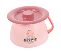 SUPVOX vasino sputacchiera di emergenza vaso per orinatoio da interno orinatoio notturno sul comodino vaso per con manico da campeggio per festival PP Pink