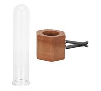 SUPVOX Vaso per Fiori da Auto con Clip per Bocchette di Ventilazione, Mini Vaso in Legno di Faggio Esagonale da 20 Ml, Accessorio Decorativo per Interni Auto da Donna, per Viaggi e Uso