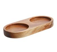 SUPVOX Vassoio in Legno per Macina Sale e Pepe, Porta Macinapepe Domestico Base Stabile e Superficie Liscia, Accessorio Cucina Versatile per Bottiglia di Salsa e Macinini, Dimensioni 6,3