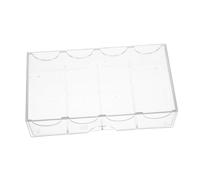 SUPVOX Vassoio Per Fiches Da Poker Portatile Pratico Per Trasportare e Conservare Fiches e Carte Da Poker Design Scomparti e Fibbia Resistente All Usura