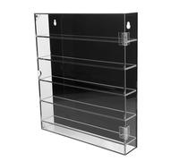 SUPVOX Vetrina Acrilica Trasparente a più Livelli per Modellini Auto in Lega Scatola Espositiva con Base Nera per Raccolte e Ripiano da Tavolo o Montaggio Parete