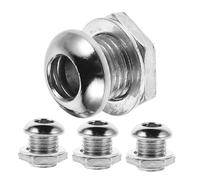 SUPVOX Viti di Ventilazione e Migliorano la Qualità del Suono Set 4 Pezzi per Tamburo in Acciaio con Guarnizioni e Dado, Accessori per Rullante Strumenti Musicali, Affidabili