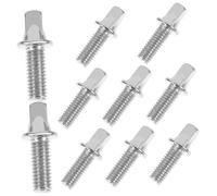 SUPVOX Viti per Tamburo Dimensioni Precise senza Bave M6x15mm Set 10 in Ferro Placcato Argento per Asse Pedale e Accessori Percussioni