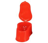 SUPVOX WC Portatile in Plastica Rossa, per Emergenze Senza Impianto | Riduce gli Odori, Uso Multiuso come Seduta, per Pescatori e Operai, Superficie Liscia Colore Casuale