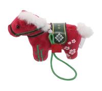 SUPVOX Zodiac Cavallo Peluche Morbido Ciondolo Decorazione Cavallo Simbolo Prosperità Portachiavi