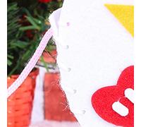 SUPYINI Artigianato Natalizio Fai-da-te, Giocattolo Fatto a Mano in Tessuto Non Tessuto, Artigianato Natalizio con i Tuoi Bambini, Migliora la Relazione Genitore-figlio, Coltiva (Borsa (pupazzo di